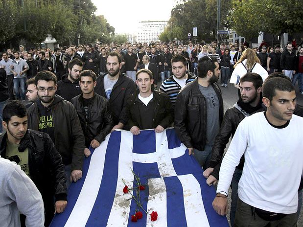 Revolta de estudantes na Grécia 