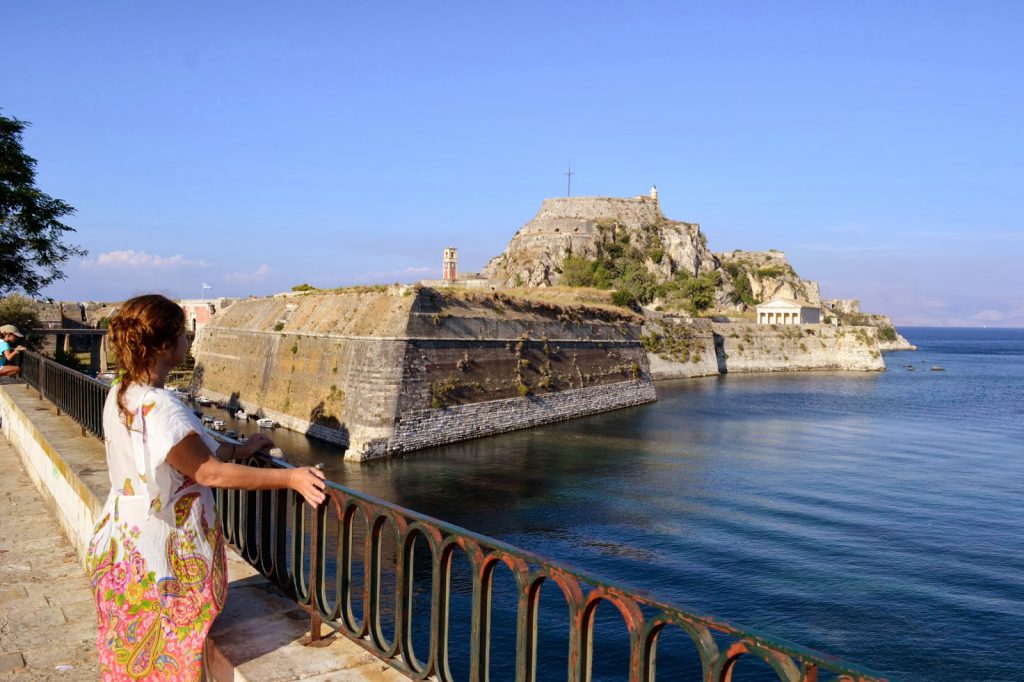 Centro da ilha de  Corfu