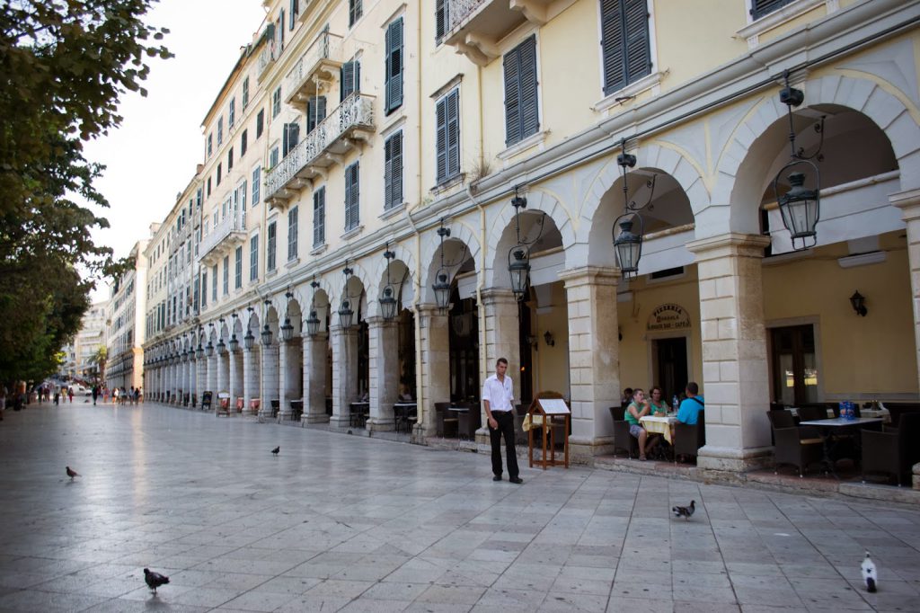 Praça Esplanada em Corfu