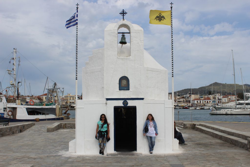 Lissandra e Virna Lize na ilha de Egina
